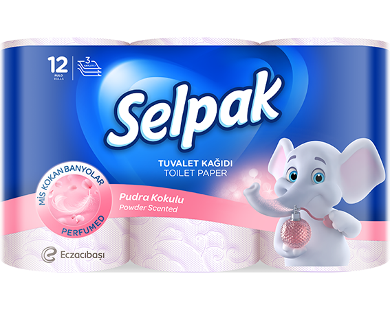 SELPAK PROFESSİONAL Toilet Paper Family Value 24 Roll 3 Ply Ultra = towels 